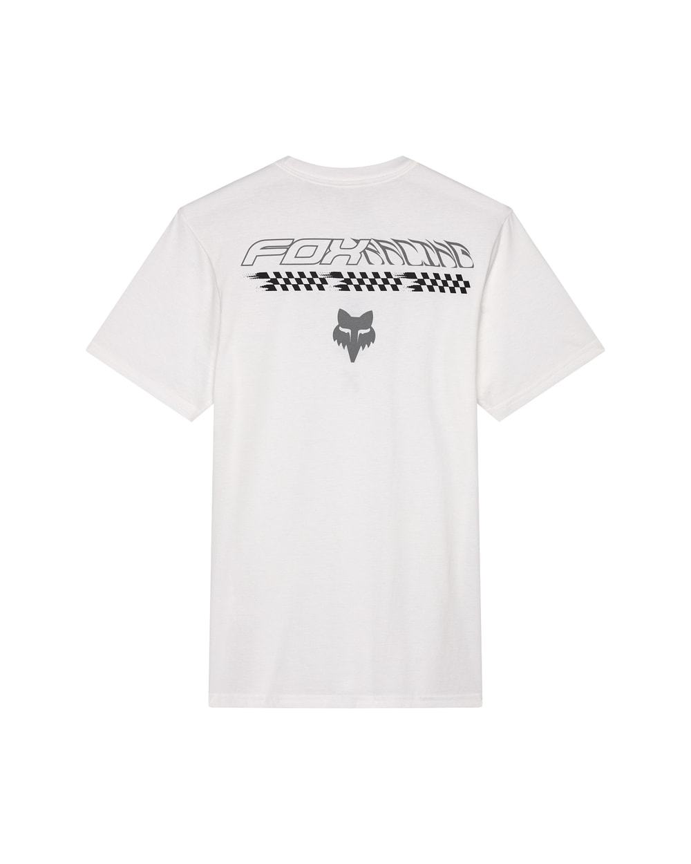 Fox Men's Checkered Premium Tee - Optic White - Back