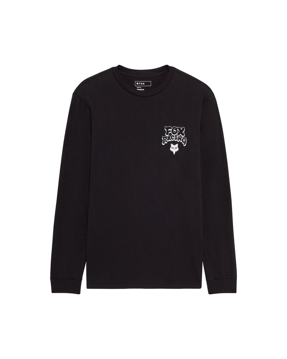 Fox Men's Racewear Long Sleeve Premium Tee - Black - Front