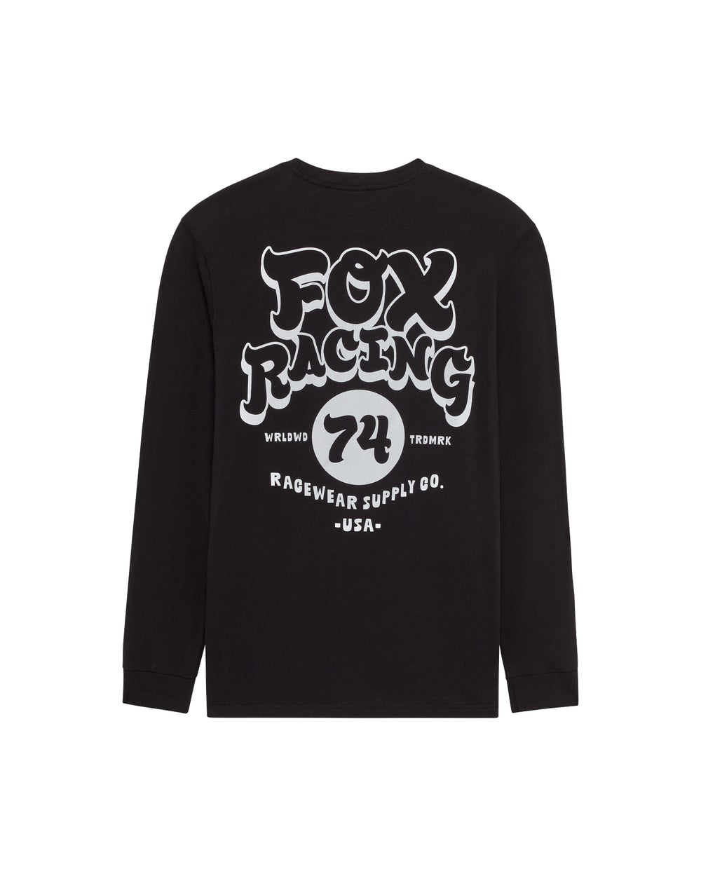 Fox Men's Racewear Long Sleeve Premium Tee - Black - Back