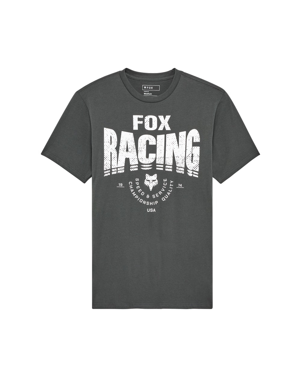 Fox Men's Tread Premium Tee - Dark Shadow Grey - Front