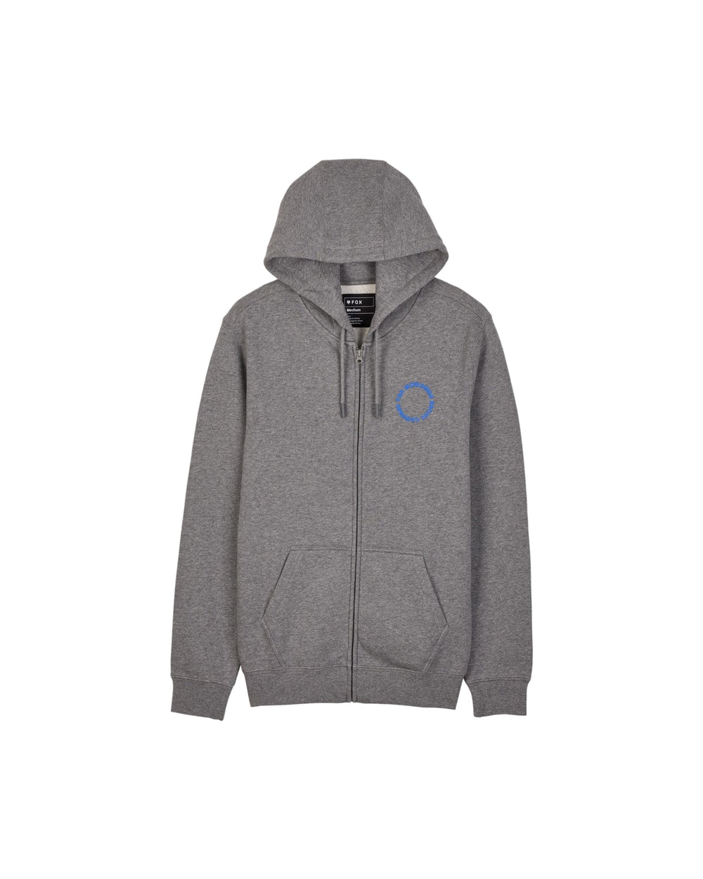 Fox Next Level Zip Hoodie Heather Graphite Grey front