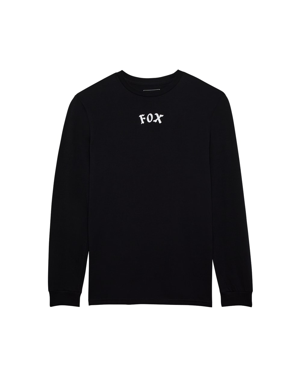 Fox Race Crew Long Sleeve Tee - Black - Front