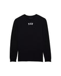 Fox Race Crew Long Sleeve Tee - Black - Front