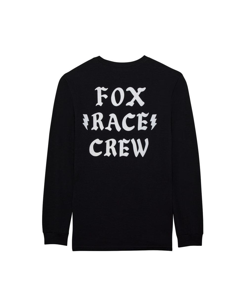 Fox Race Crew Long Sleeve Tee - Black - Back
