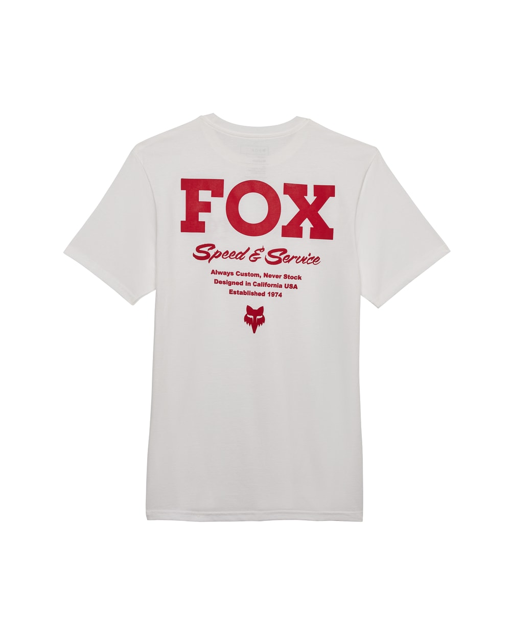 Fox Speed & Service Premium Tee - Optic White - Back