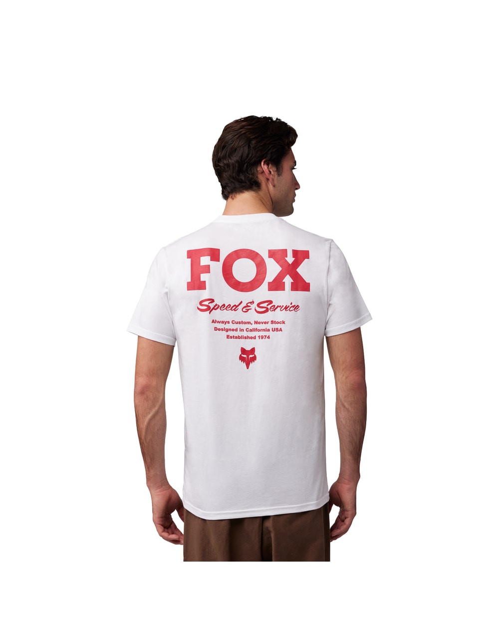 Fox Speed & Service Premium Tee - Optic White - Detail
