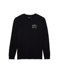 Fox Stamped Long Sleeve Premium Tee - Black - Front