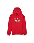 Fox x Honda Pullover Hoodie Flame Red front