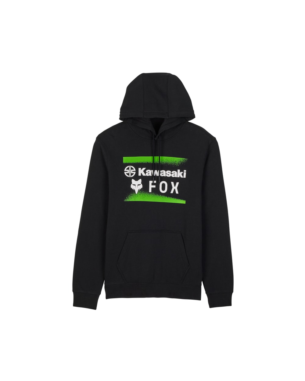Fox x Kawasaki Pullover Hoodie Black front