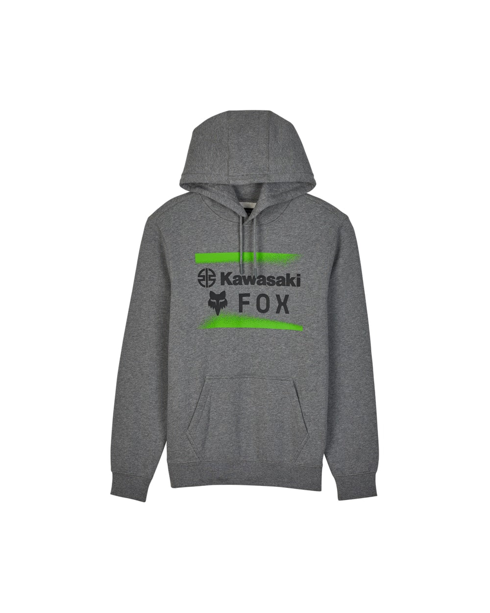 Fox x Kawasaki Pullover Hoodie Heather Graphite Grey front