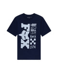 Fox Youth Bend Short Sleeve Tee Navy front