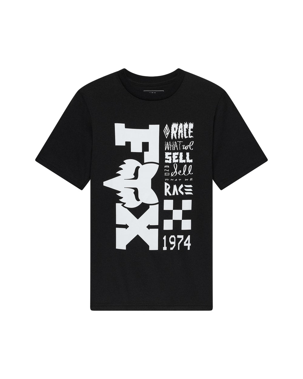 Fox Youth Bend Short Sleeve Tee Ultra Black front