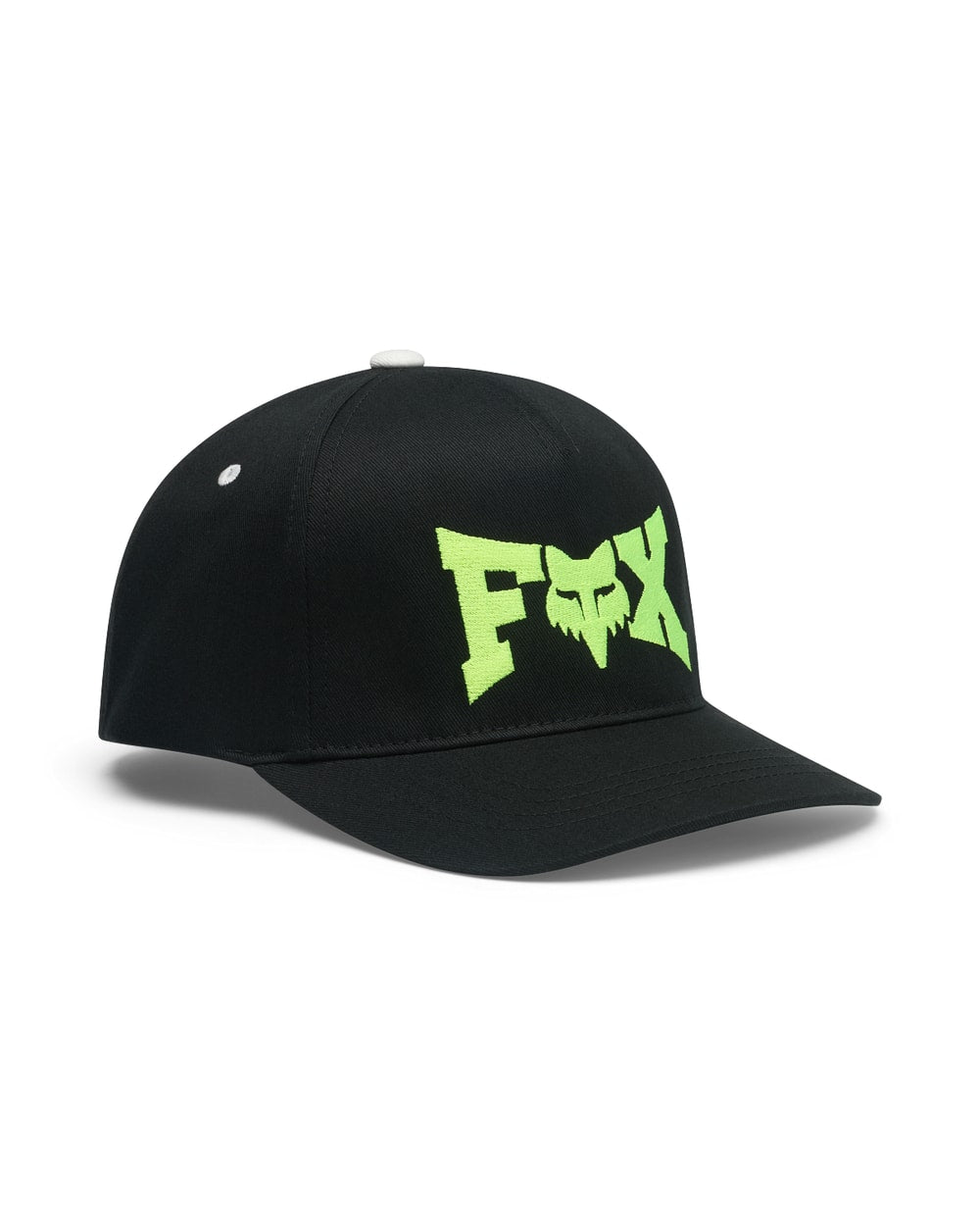 Fox Youth Bend Snapback Hat Black front
