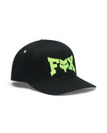 Fox Youth Bend Snapback Hat Black front