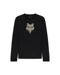 Fox Youth Roughcut Long Sleeve Tee Ultra Black front