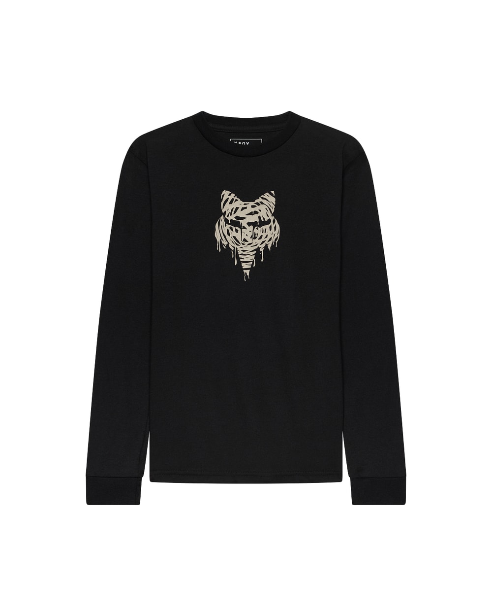 Fox Youth Roughcut Long Sleeve Tee Ultra Black front