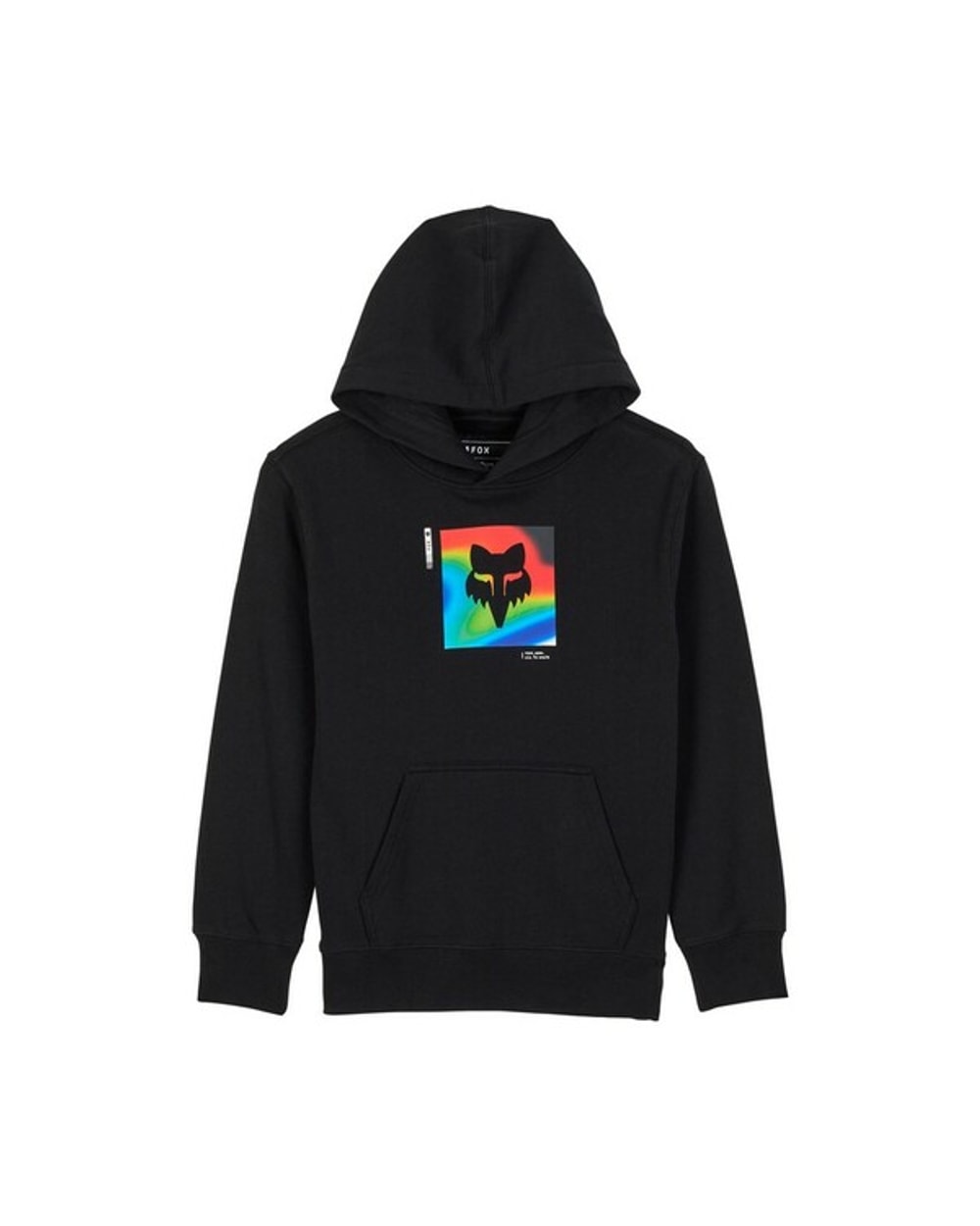 Fox Youth Scans Pullover Hoodie - Black - Front