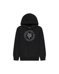 Fox Youth Slowburn Fleece Pullover Hoodie Black front