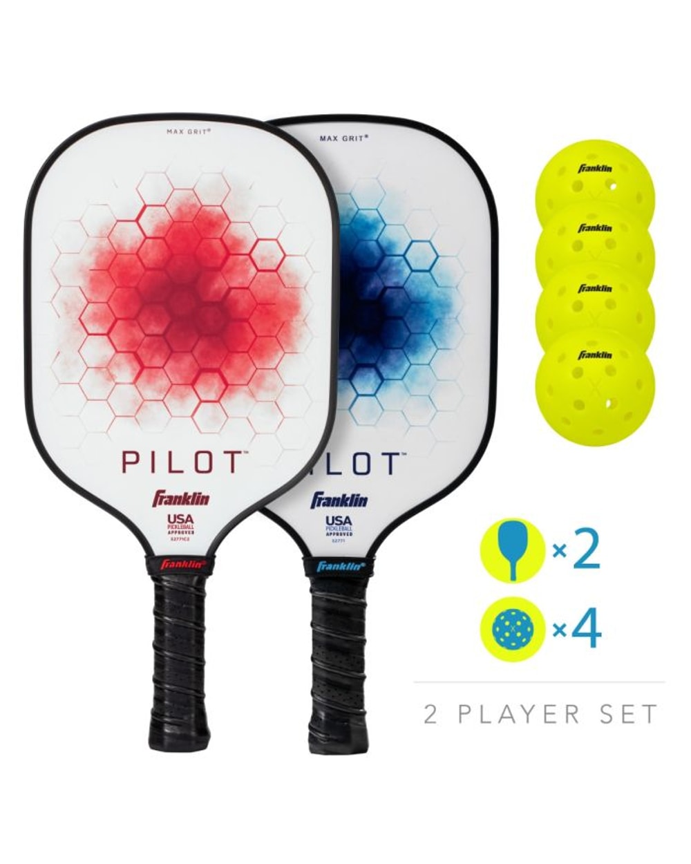 Franklin Pilot 2 Player Paddle and Ball Set