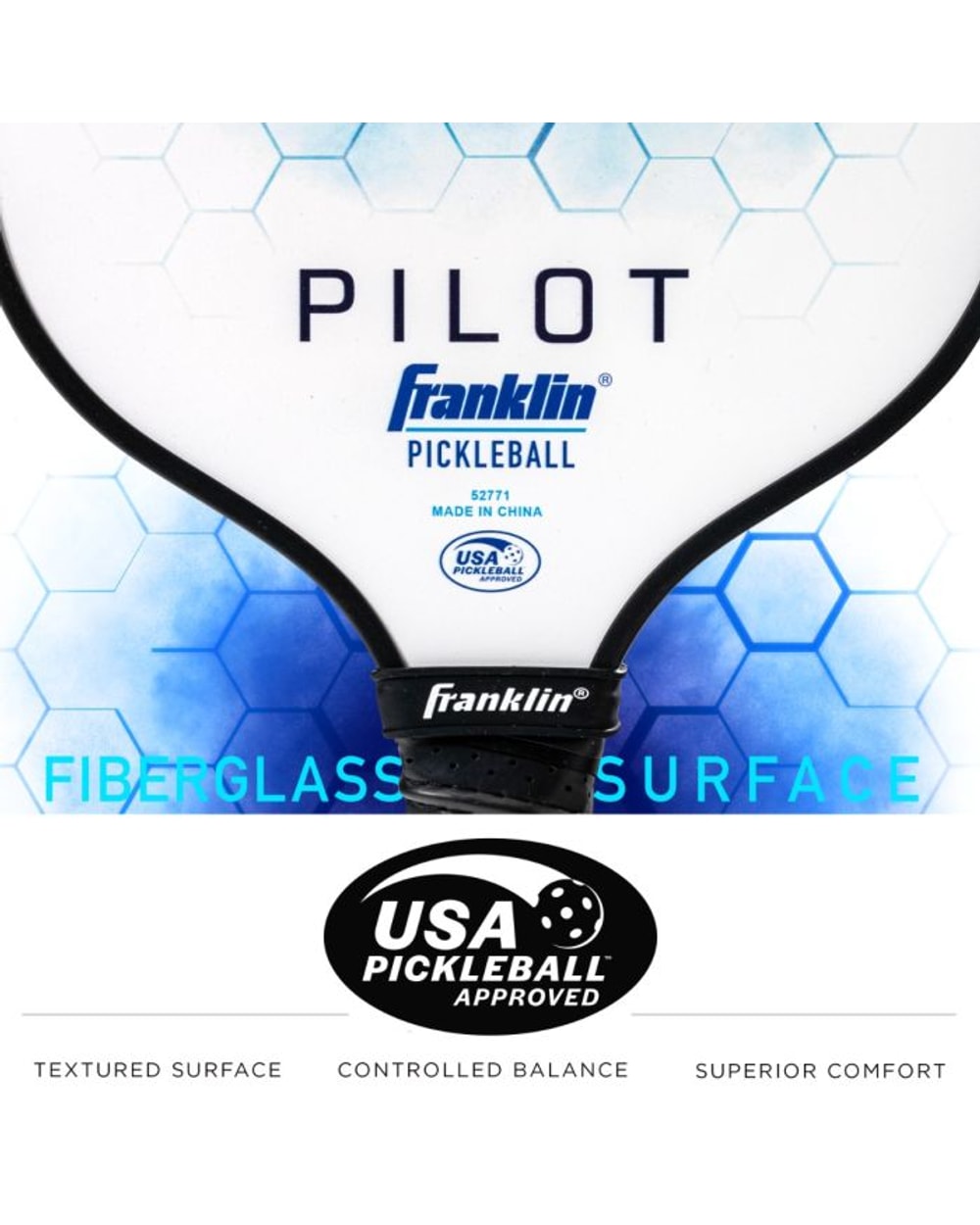 Franklin Pilot Series Fiberglass Paddle With MAXGRIT®