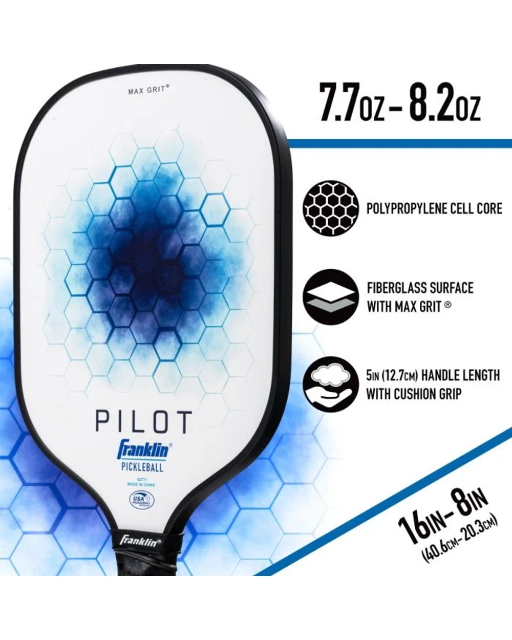 Franklin Pilot Series Fiberglass Paddle With MAXGRIT®