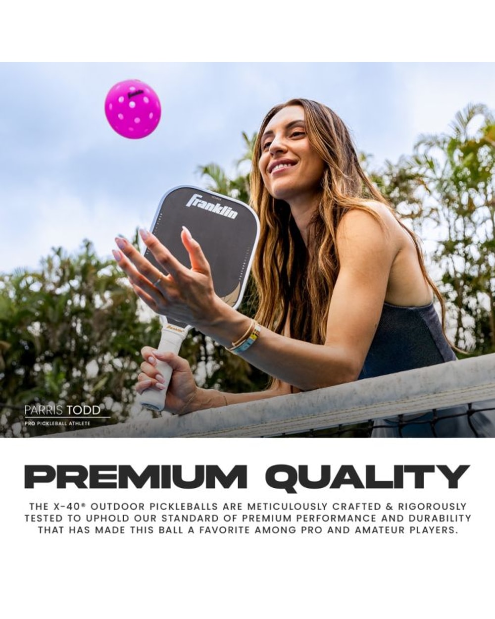 Franklin X-40 Outdoor Pickleballs - 3 Pack