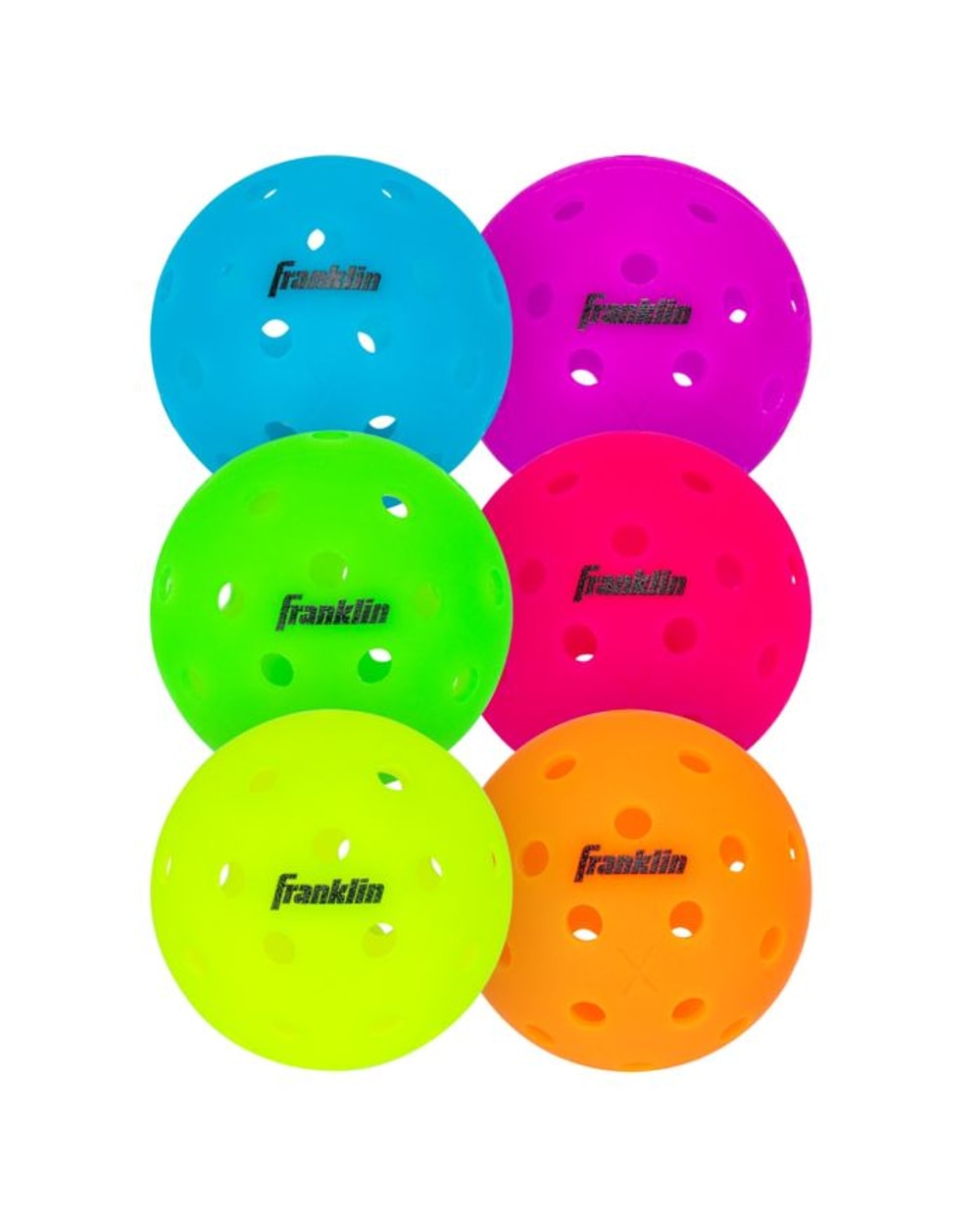 Franklin X-40 Outdoor Pickleballs - 6 Pack