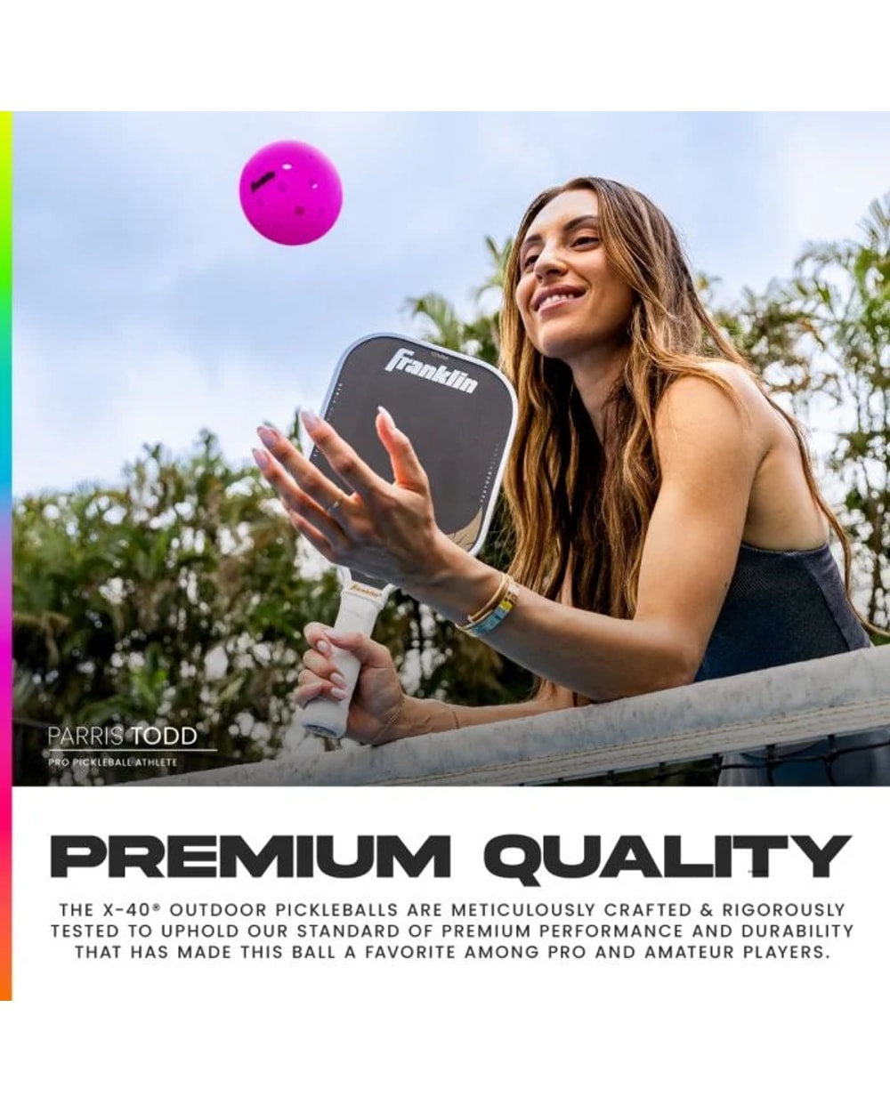 Franklin X-40 Outdoor Pickleballs - 6 Pack