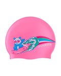 Funkita Sweet Surfers Silicone Swim Cap - PINK/MULTI, front