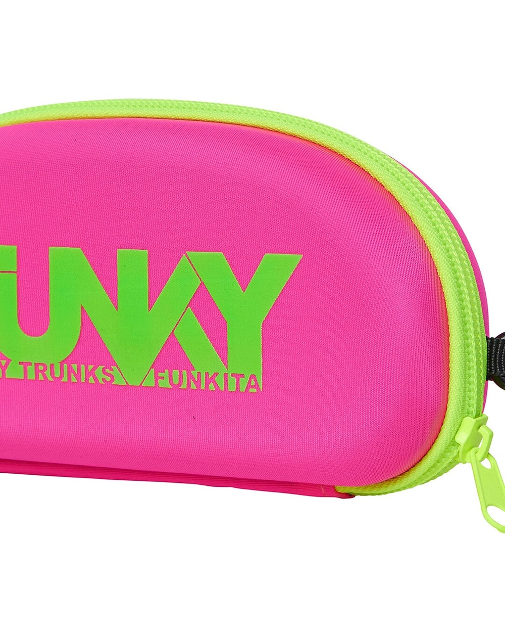 Funky Trunks Case Closed Goggle Case - PINK/GREEN, side