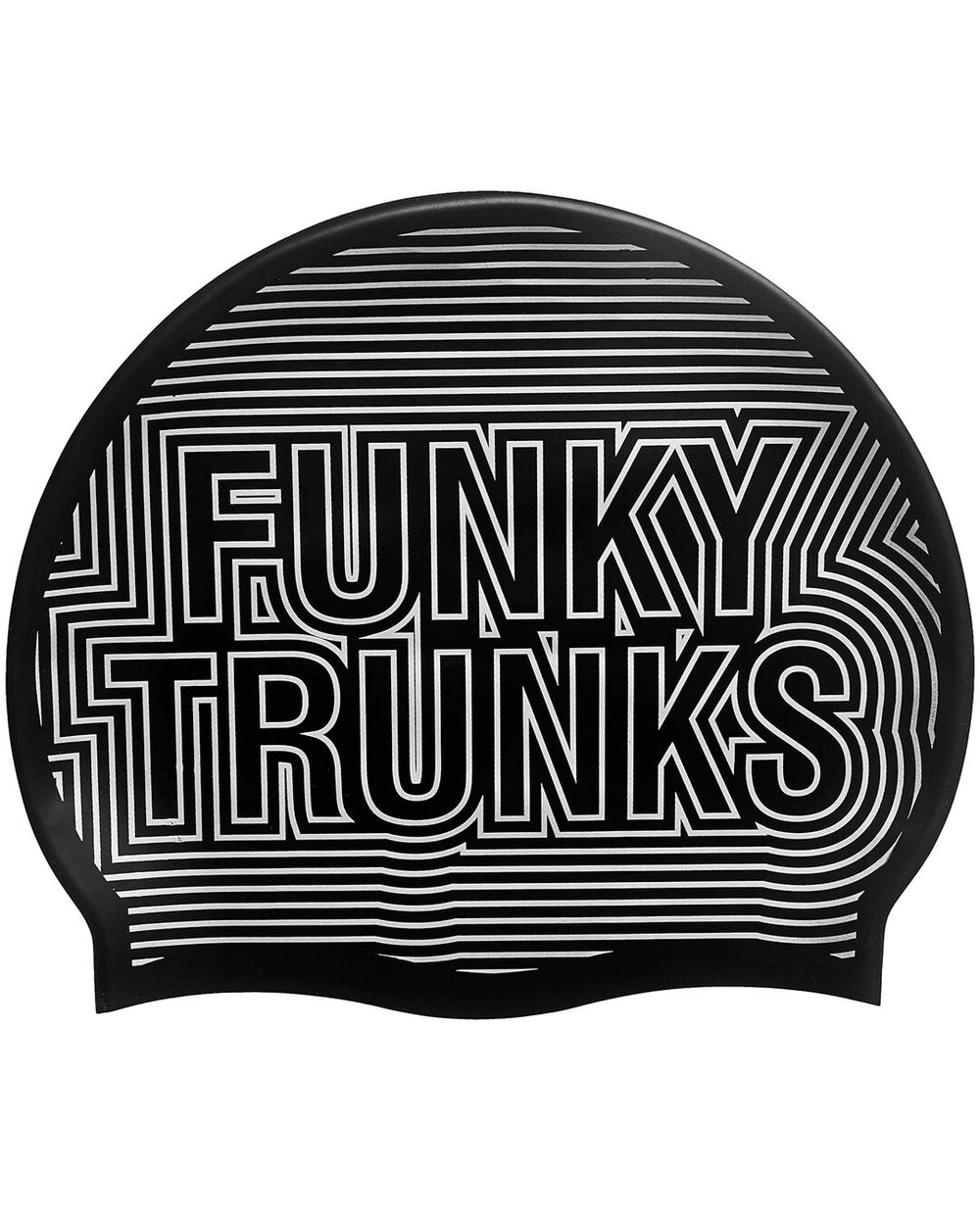 Funky Trunks Silver Lines Silicone Swim Cap
