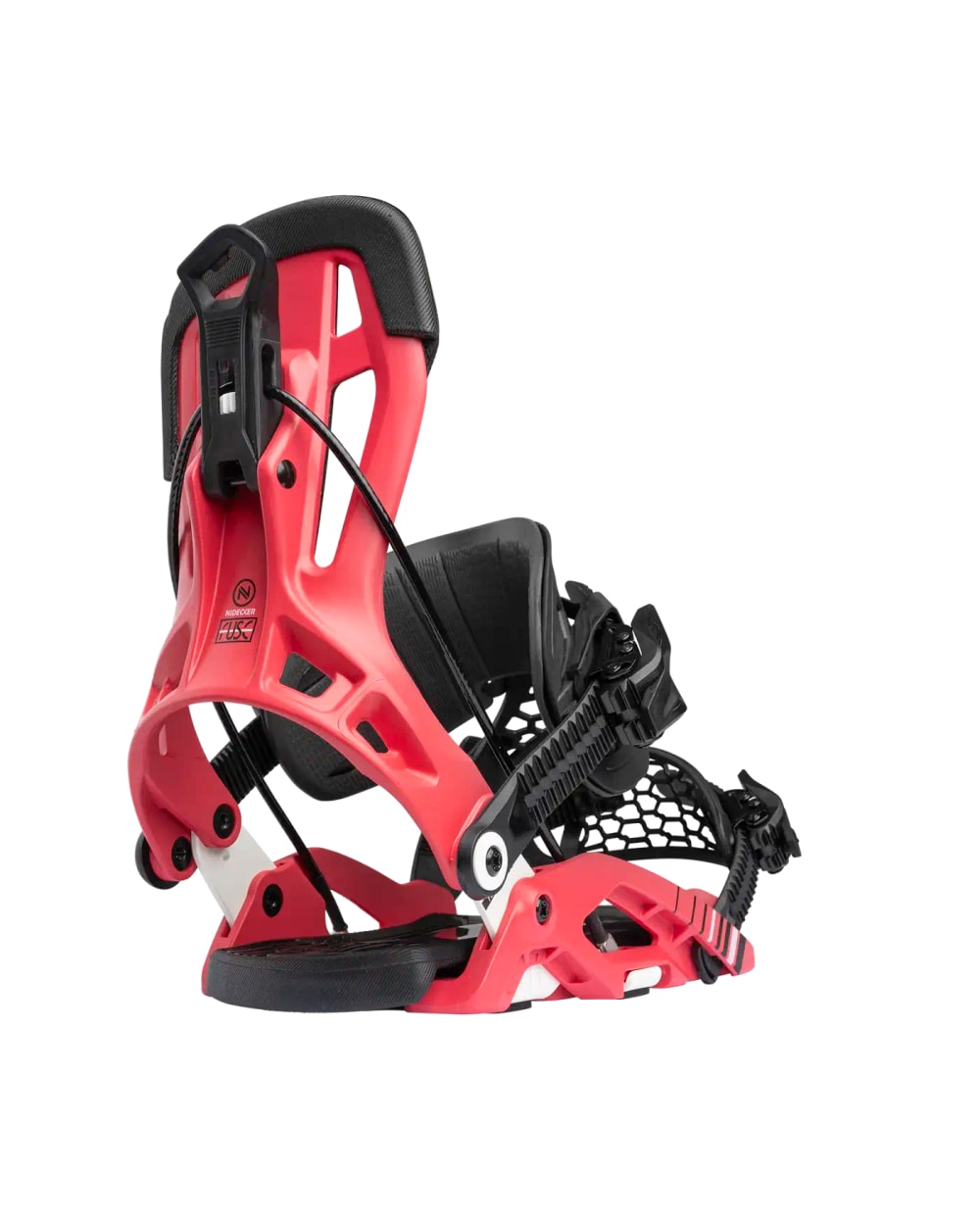 Nidecker Flow Fuse Hybrid Snowboard Binding - Crimson, front view