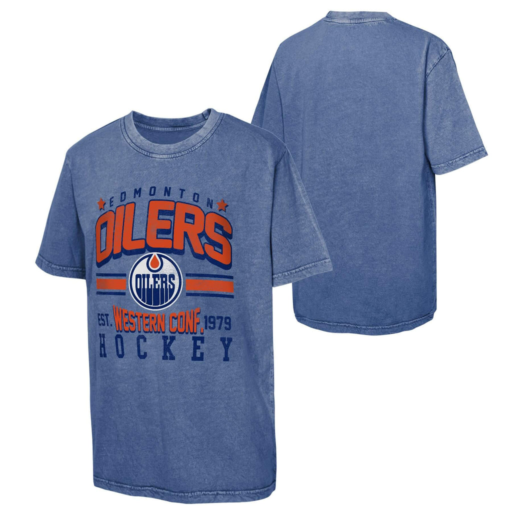 Youth Edmonton Oilers Pigment Dyed T-Shirt