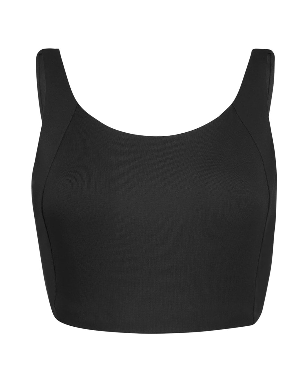 FWD Women's High Neck Swim Top, Jet Black, front
