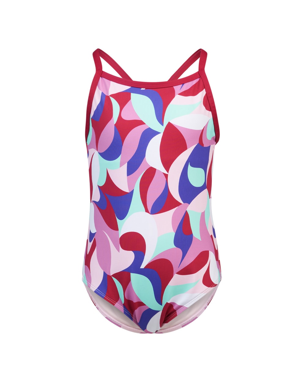 FWD Youth Raceback One Piece - Retro Splash - front