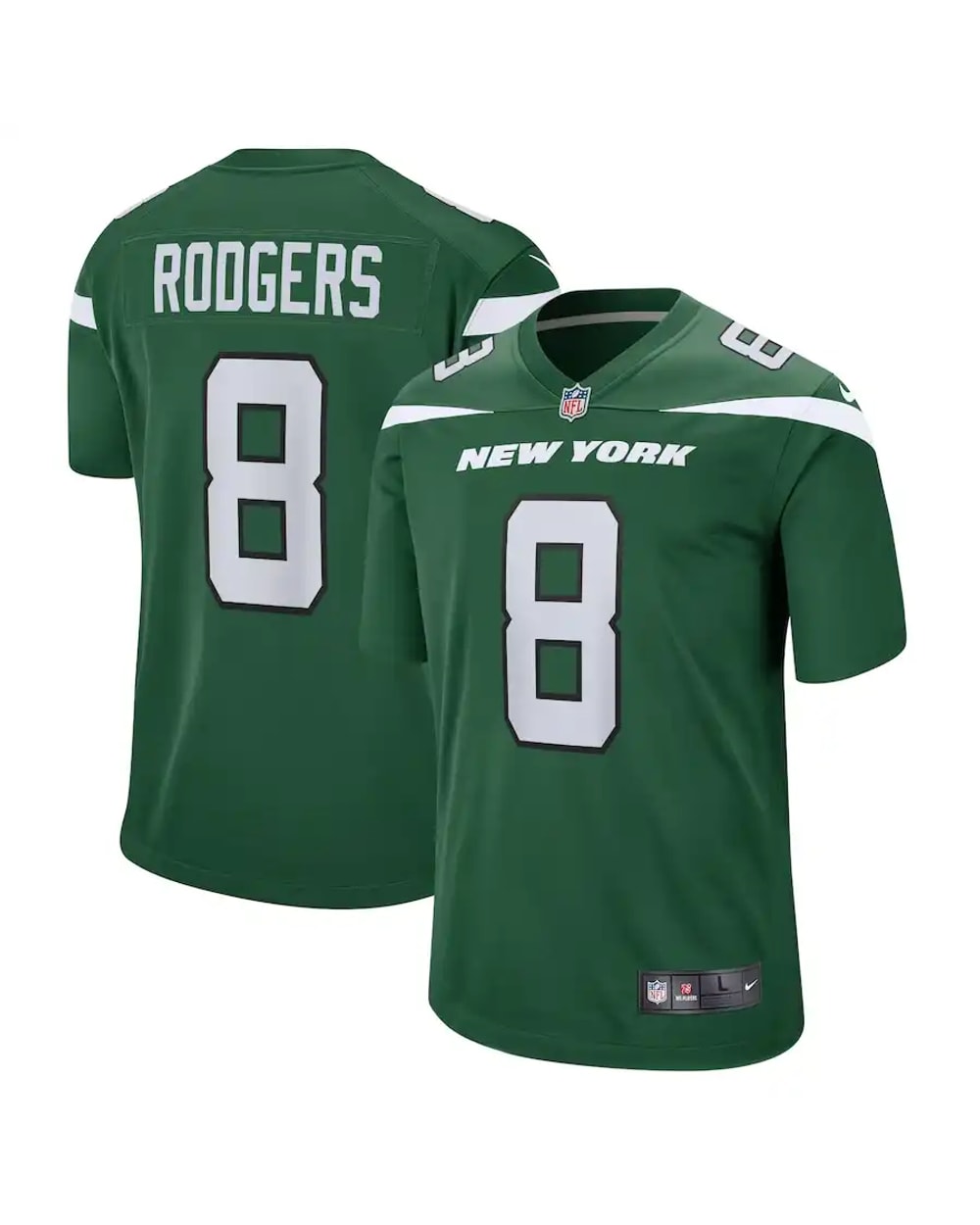 Game Green Aaron Rodgers #8 Jersey
