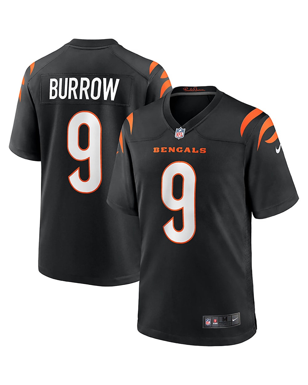 Nike Joe Burrow Black Cincinnati Bengals Game Player Jersey