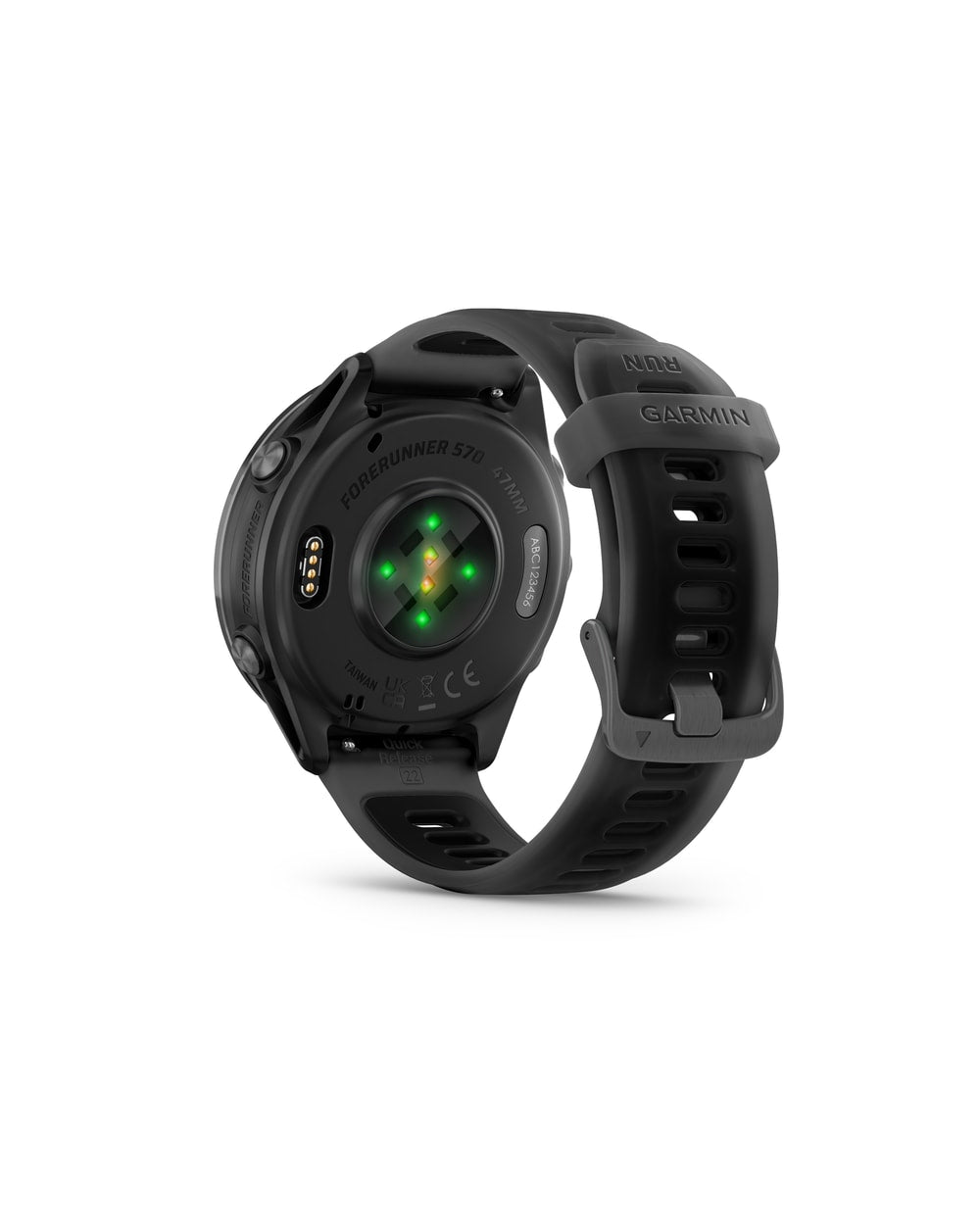 Garmin Forerunner 570 47mm Slate Gray/Black rear view