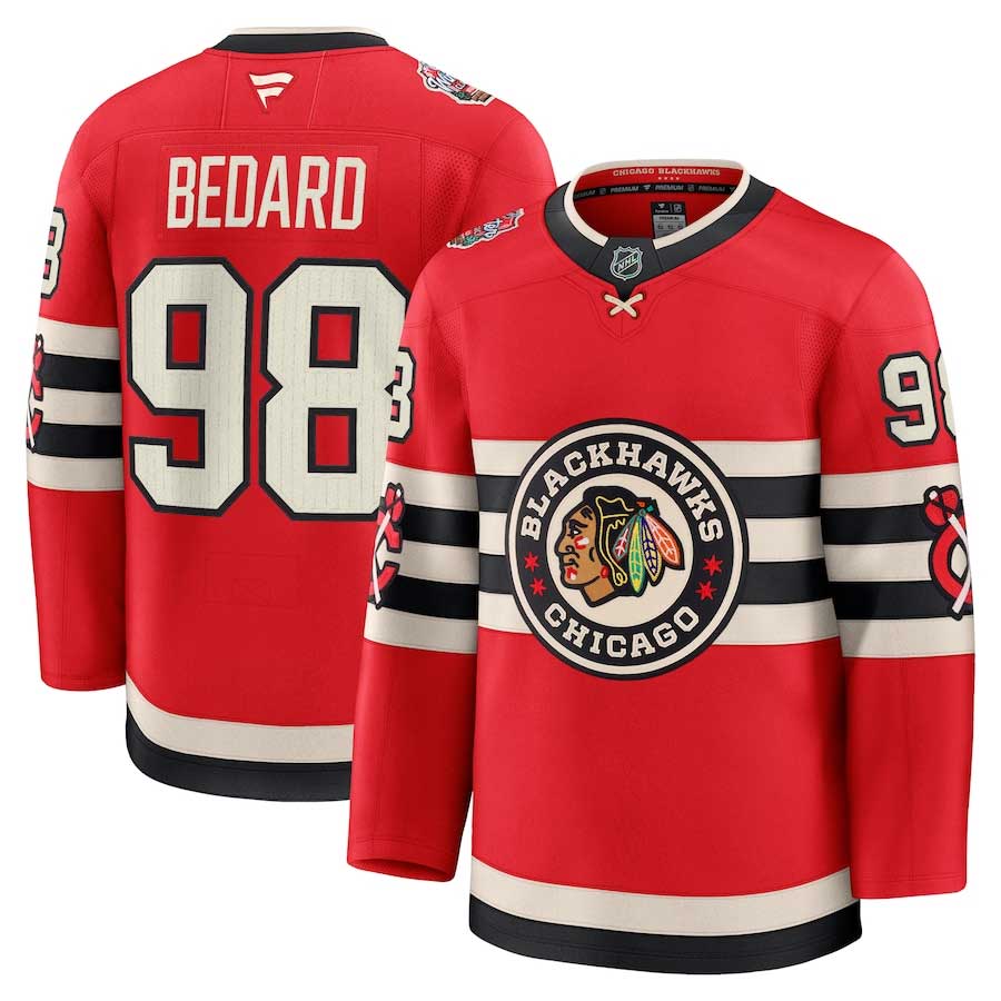 Connor Bedard Chicago Blackhawks 2025 Winter Classic Premium Jersey