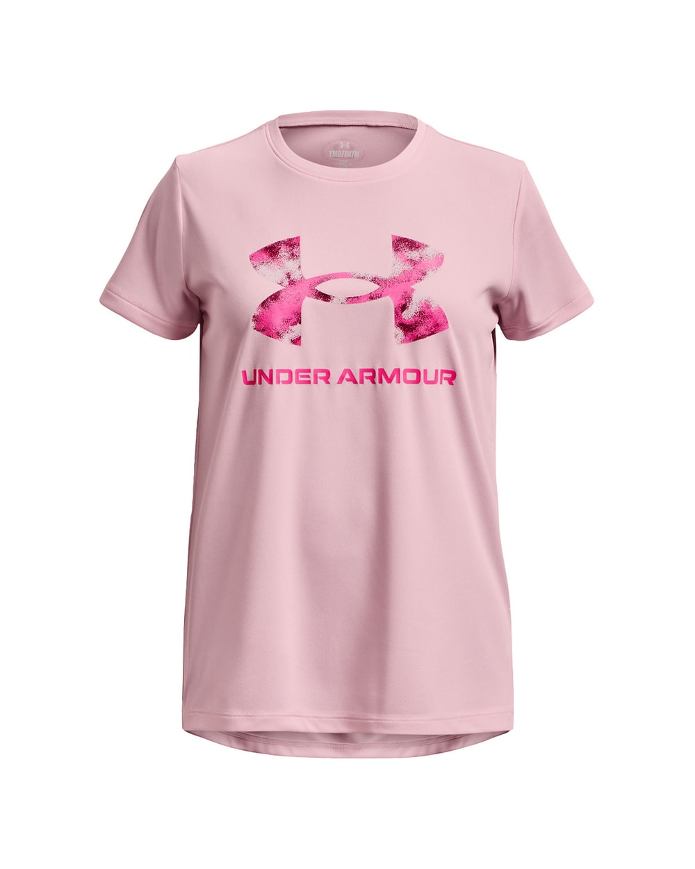 Girl's Tech Print Fill Big Logo Short Sleeve