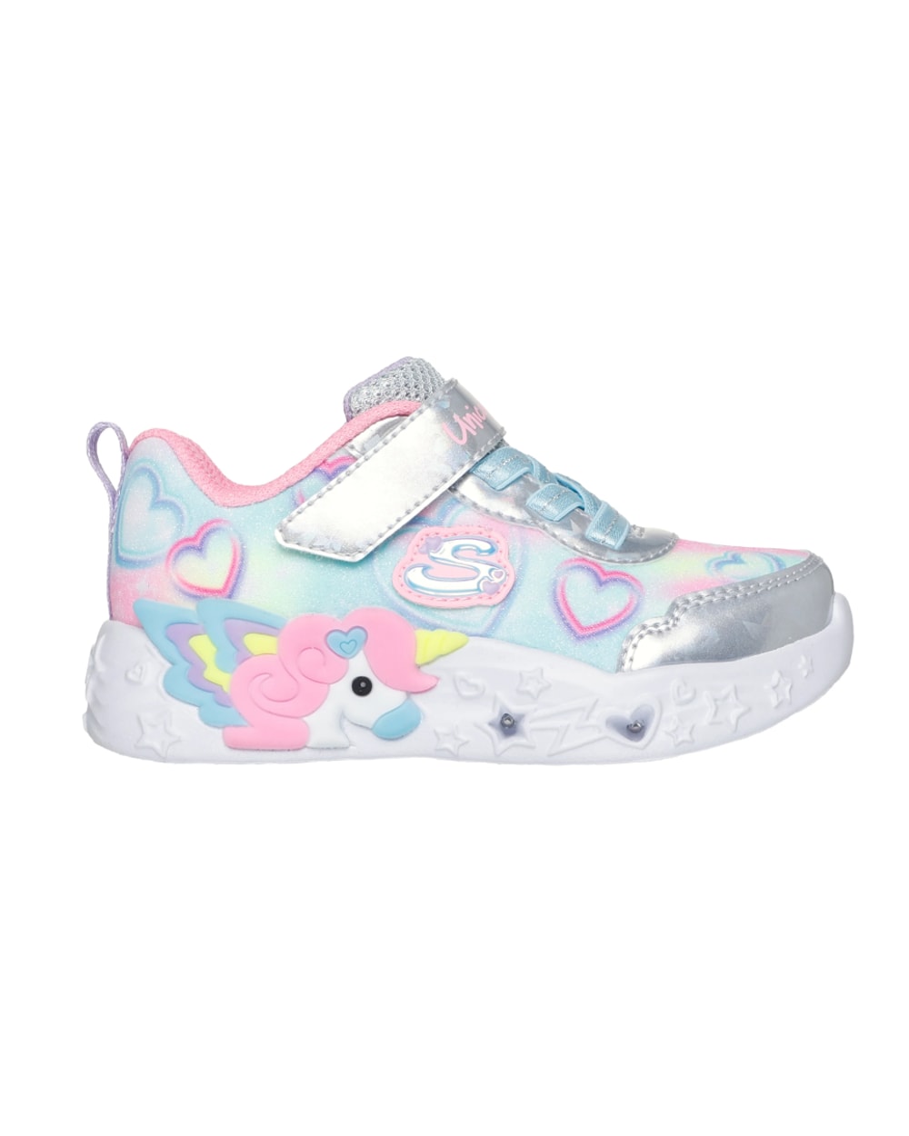 Skechers Girl's Unicorn Charmer Lil Heart Sparkles Running Shoes