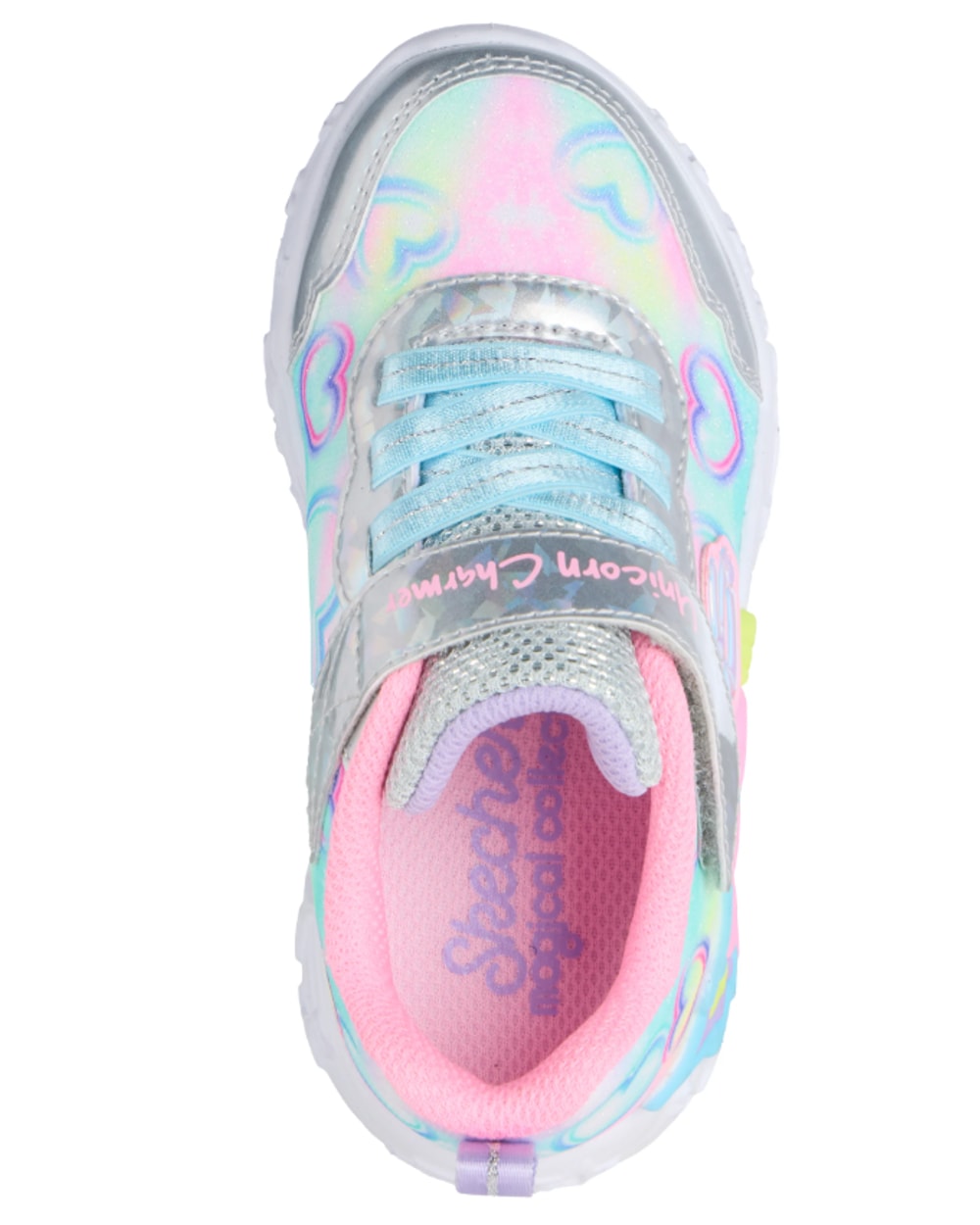 Skechers Girl's Unicorn Charmer Lil Heart Sparkles Running Shoes