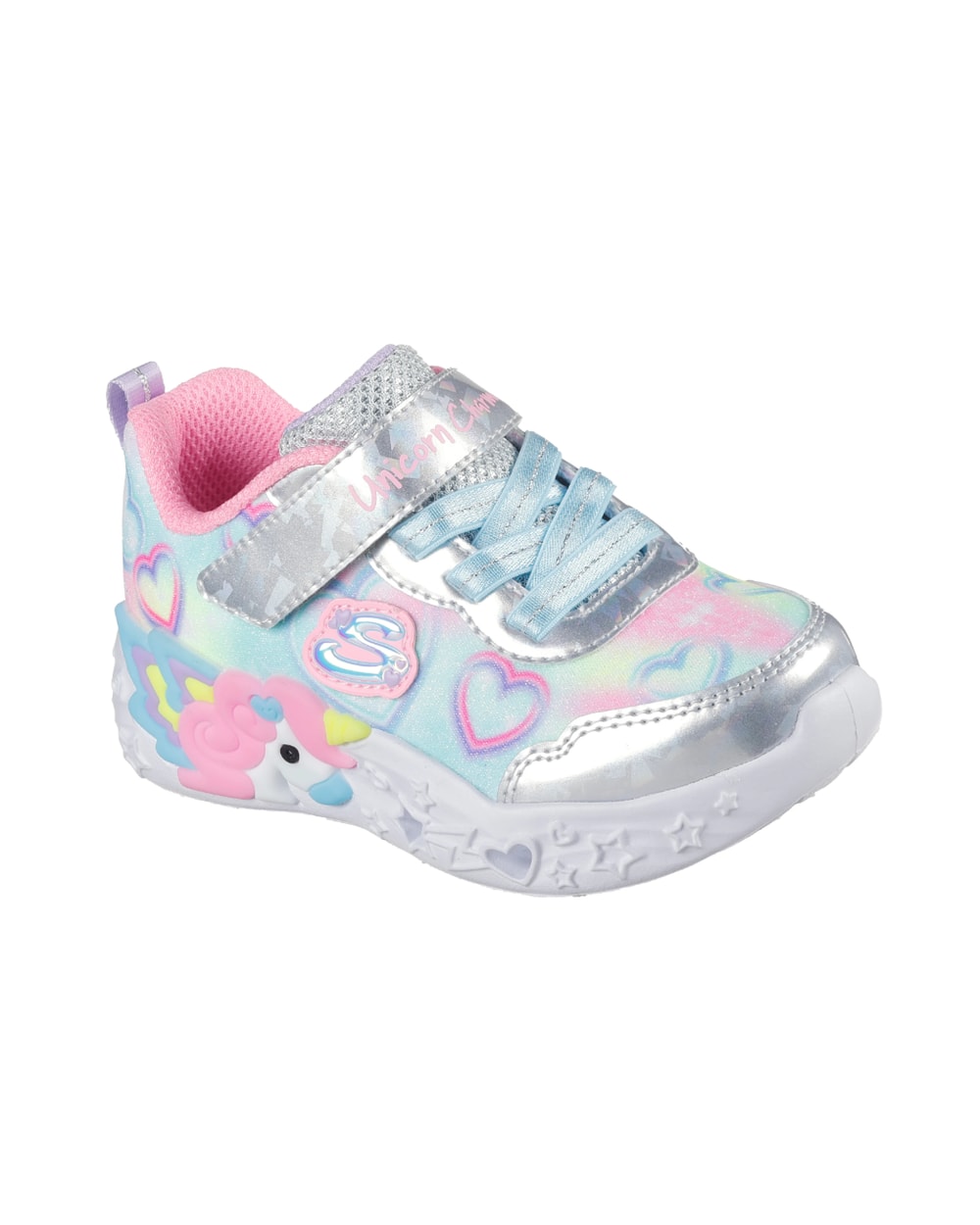 Skechers Girl's Unicorn Charmer Lil Heart Sparkles Running Shoes