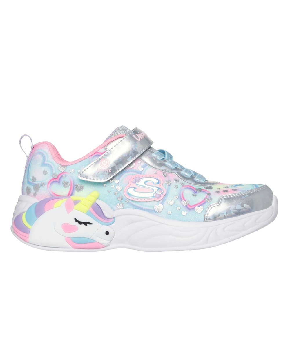 Girl's Unicorn Dreams Heart Sparkles Running Shoes
