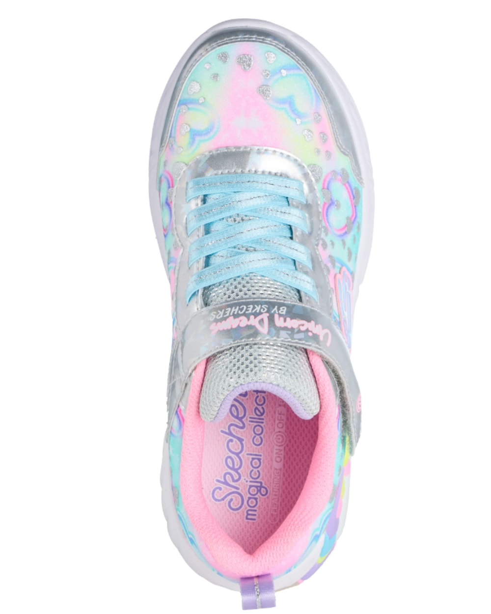Girl's Unicorn Dreams Heart Sparkles Running Shoes