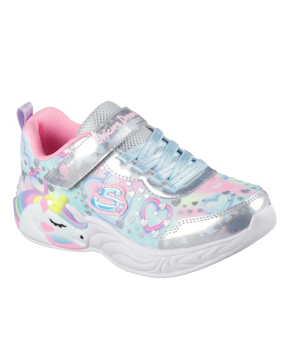 Girl's Unicorn Dreams Heart Sparkles Running Shoes