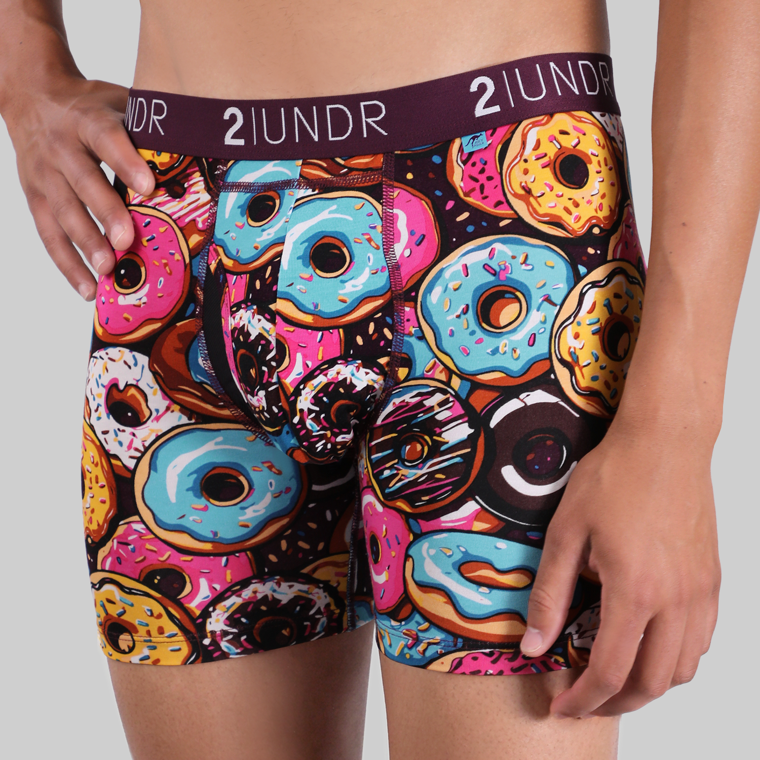 2UNDR Swing Shift Boxer Brief Glazed and Confused on-model front