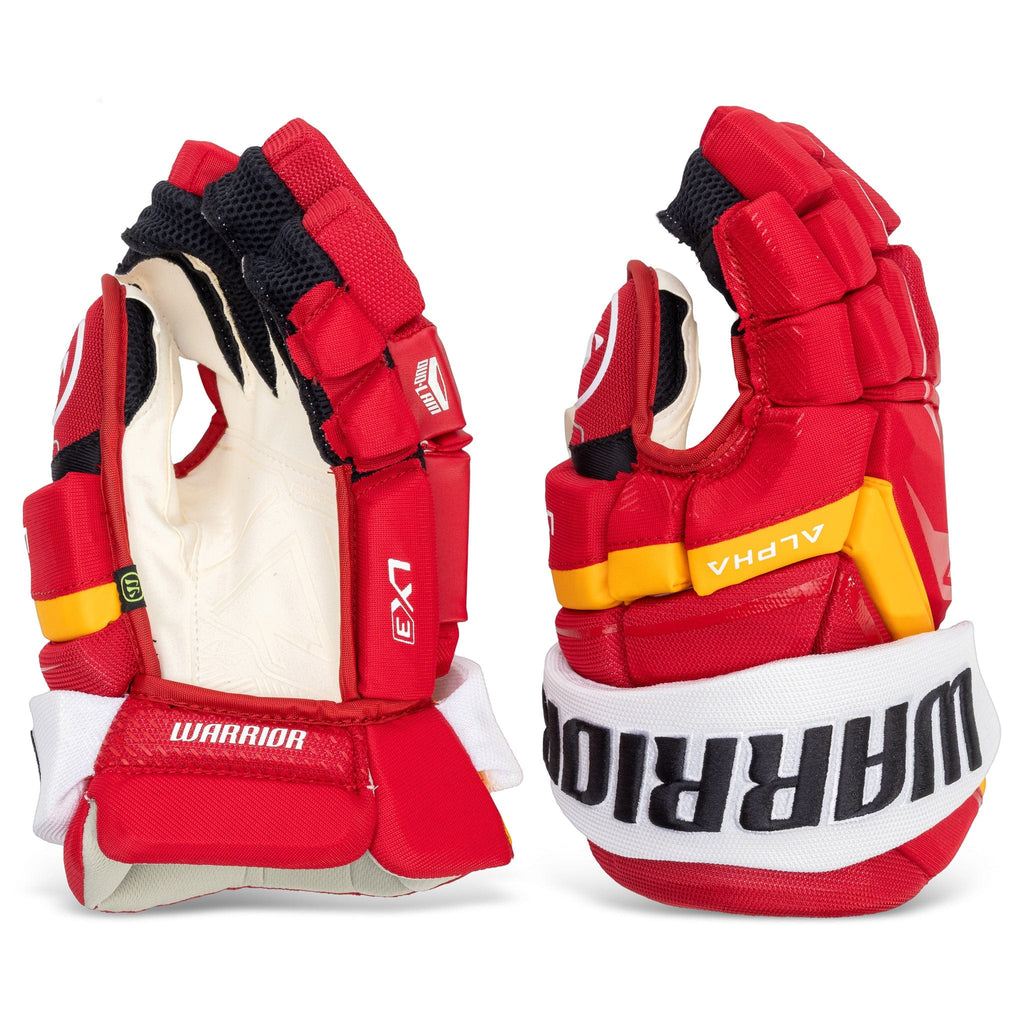 Warrior Alpha LX3 Pro Stock Senior Hockey Gloves - Calgary Flames