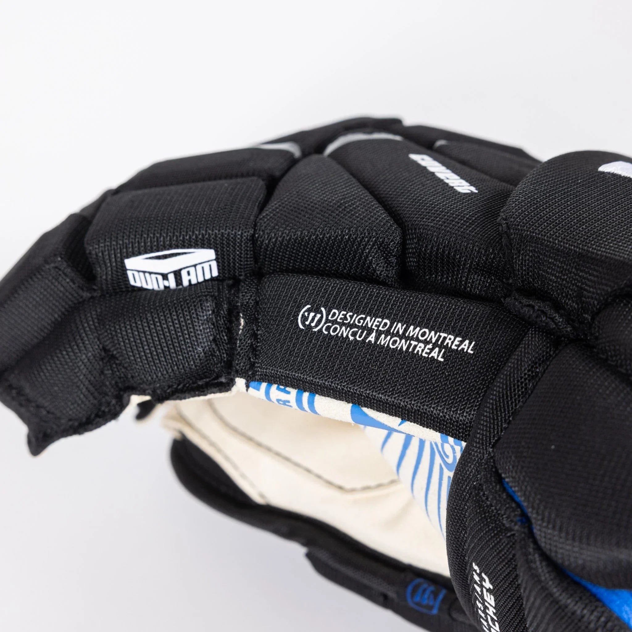 Warrior Junior Covert LT Deluxe Hockey Gloves - Black, cuff detail