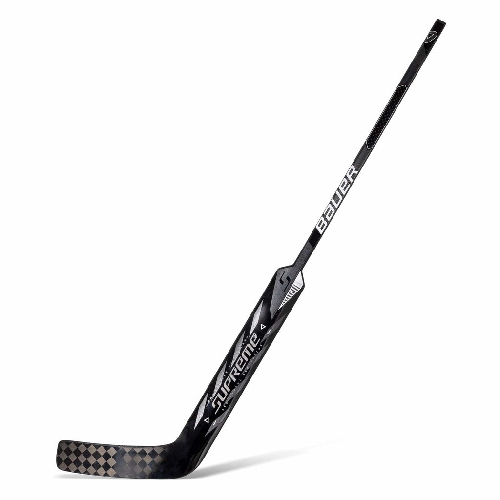 Senior Supreme M50 Pro Goalie Stick - 2024, Black, front view